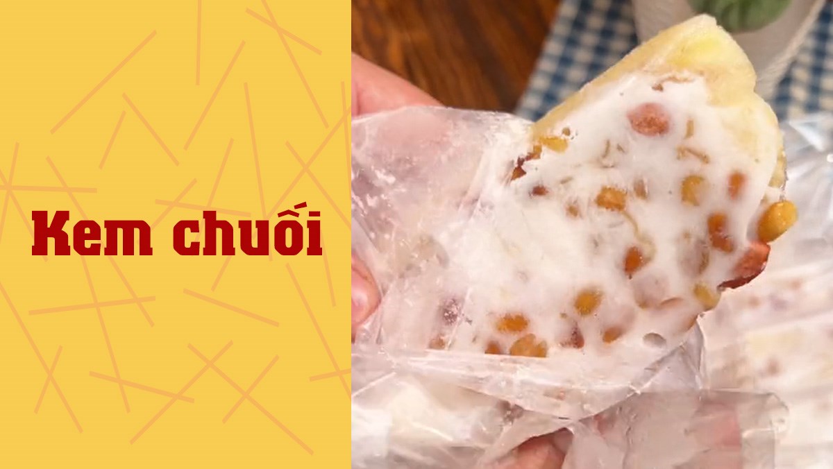 Kem chuối (Công thức được chia sẻ từ TikTok Vào bếp cùng Điện máy XANH)